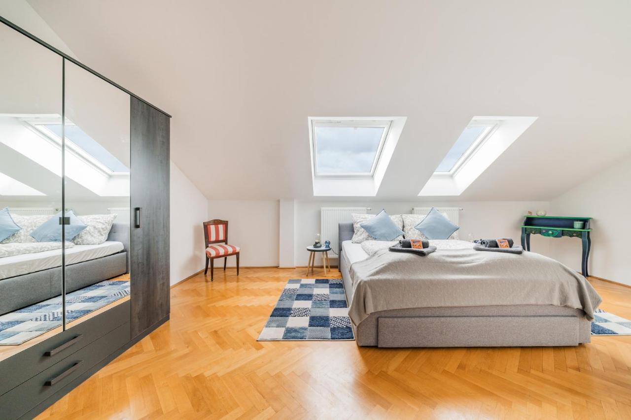 Penthouse Apartment - Sauna - Terrasse - Kamin - Ac Vienna Exterior photo