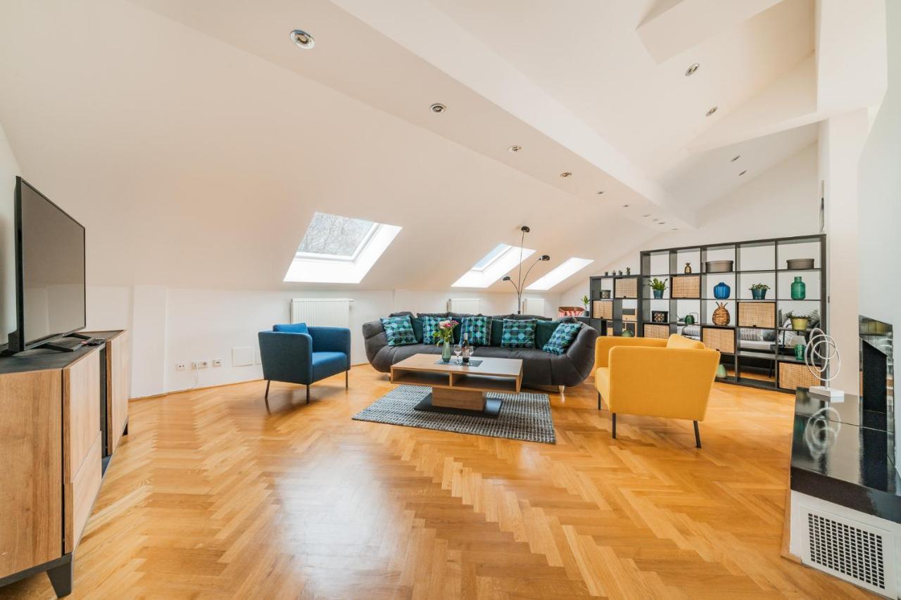 Penthouse Apartment - Sauna - Terrasse - Kamin - Ac Vienna Exterior photo
